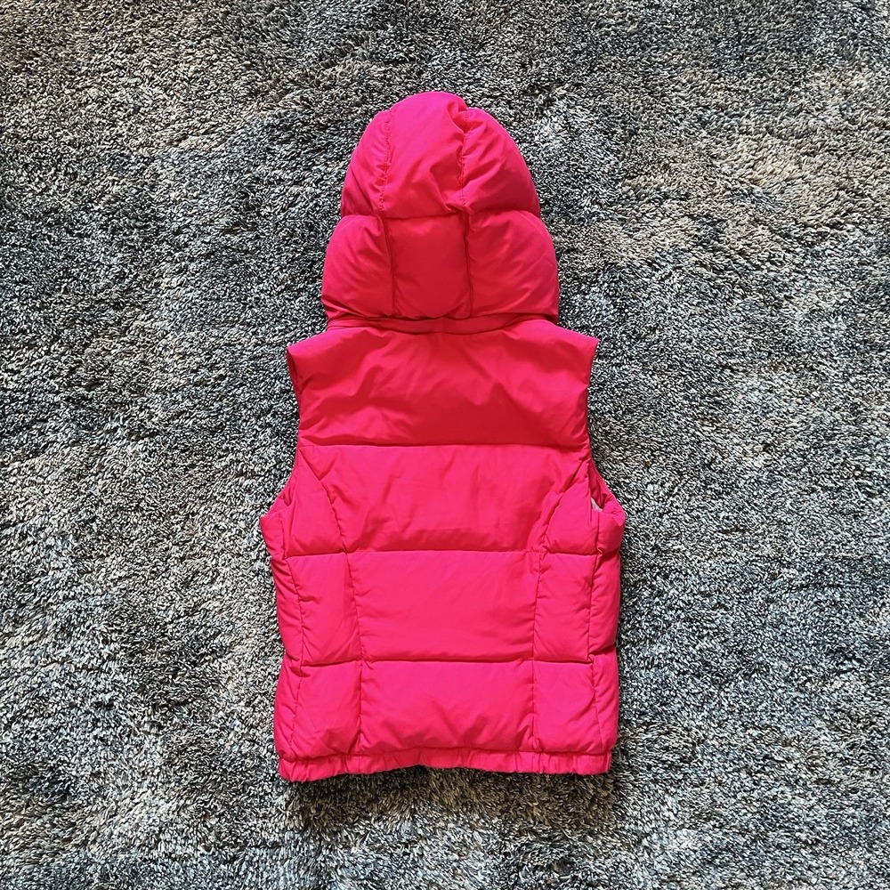 Hollister Vest Womens S Pink Hooded Quilted Insulated Puffer Down Jacket Coat - Picture 9 of 9